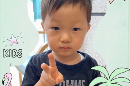 アシンメトリーバング